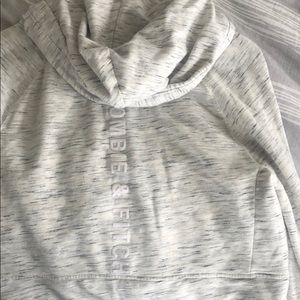 Abercrombie cropped zip up hoodie